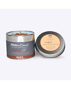 Potters Crouch Candle Tin Cedar and Sandalwood